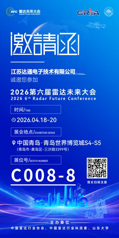 倒计时开启！军友射频邀您共赴青岛雷达展，见证“芯”科技